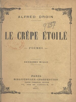 cover image of Le crêpe étoilé
